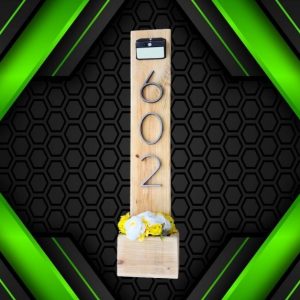 Address Plaque with planter